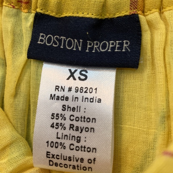 Maxi Skirt, Boston Proper Multi Color Floral Pattern 55% Cotton 45% Rayon Sz XS - Picture 5 of 6